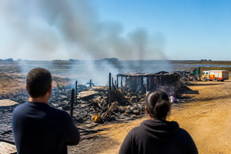 Huelva afronta la vergüenza de campamentos de temporeros que arden una y otra vez