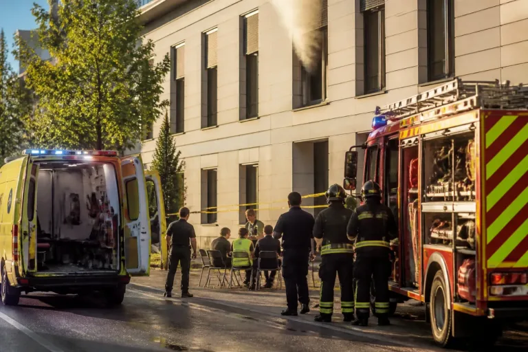 Incendio en Burgos deja tres trabajadores con síntomas de inhalación de humo