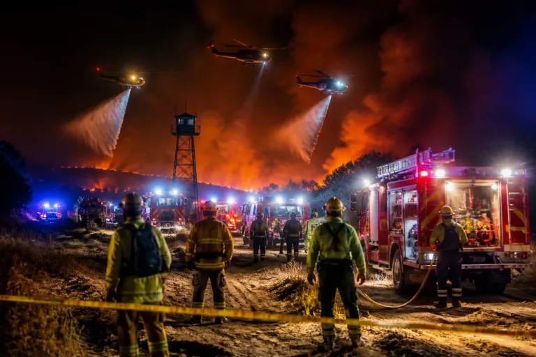 Incendio en La Guardia moviliza a medios aéreos y terrestres en la provincia de Toledo