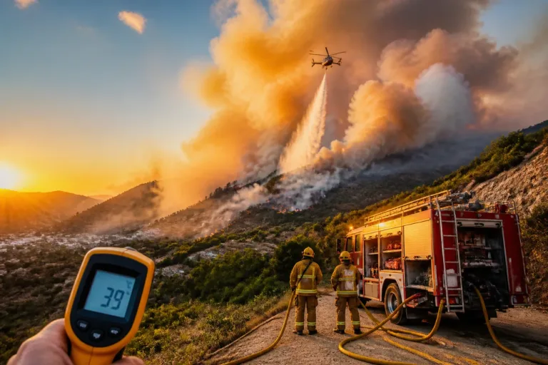 Incendio en Llutxent estabilizado tras movilizar recursos terrestres y aéreos