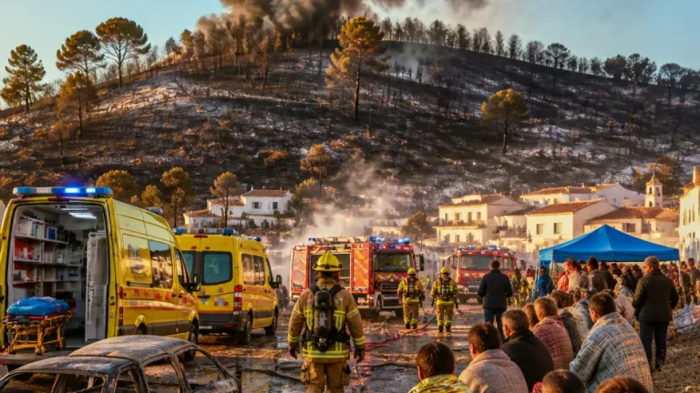 Incendio en Los Gallardos deja al menos 12 muertos y más de 1.400 desalojados