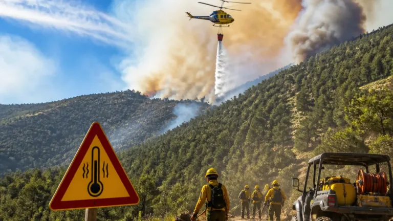 Incendio en Orés permanece activo y afecta unas 140 hectáreas; la evolución, favorable