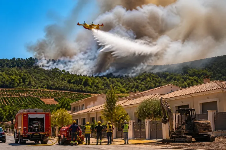 Incendio en Sentmenat obliga a confinar siete urbanizaciones en la provincia de Barcelona