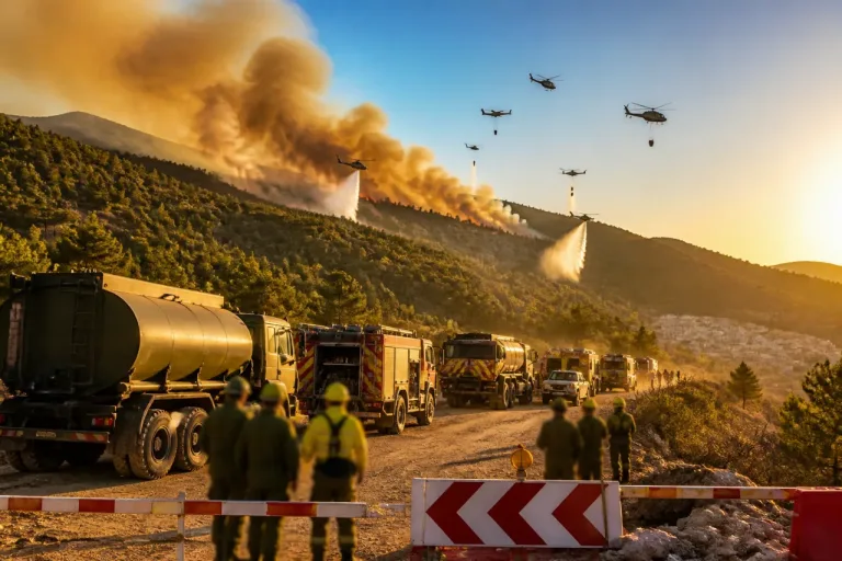Incendio en Soneja fuerza el desalojo de Azuébar y moviliza a la UME y 15 aeronaves