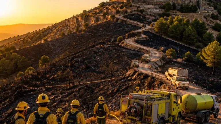 Incendios y servicios en la provincia de Teruel: Peñarroya estabilizado y medidas para mayores
