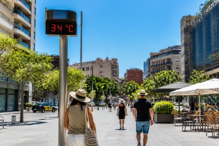 L'Hospitalet de Llobregat: jornada estable y sin alerta pese a máximas de 34 ºC