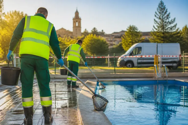 La brigada municipal retira 35 cangrejos arrojados en la piscina de El Burgo de Osma