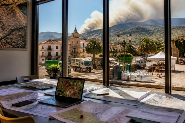 La Diputación activa la línea de catástrofes para Soneja y Azuébar tras el incendio