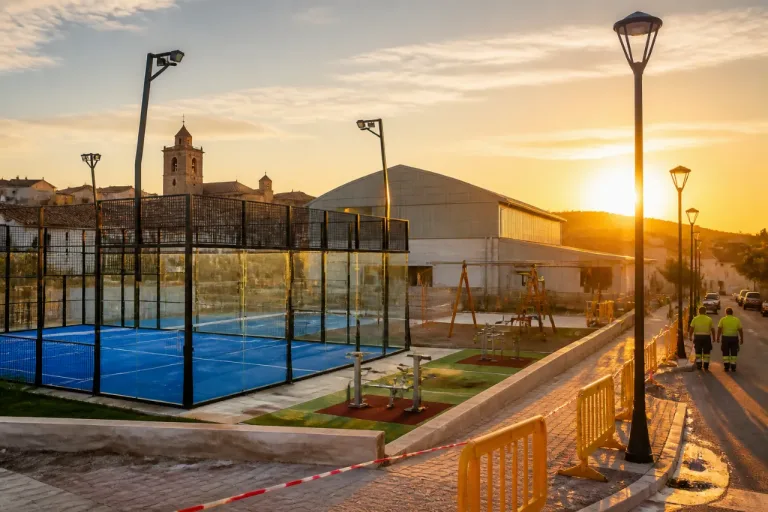La Diputación destina más de 300.000 € a mejoras en Povedilla, con nueva pista de pádel y parques