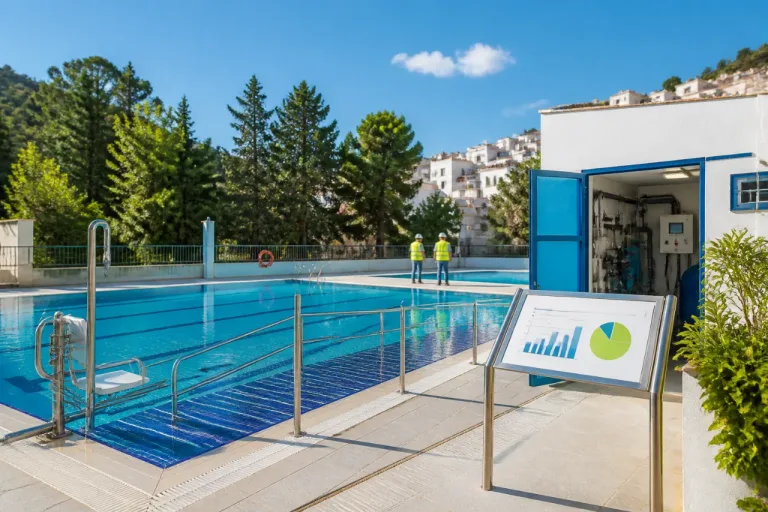La Diputación invierte 80.000€ para mejorar accesibilidad y ahorro del vaso de la piscina de Siles