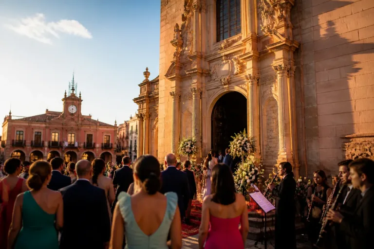 La edil Belén Díaz celebra su boda en la histórica Colegial de San Patricio de Lorca