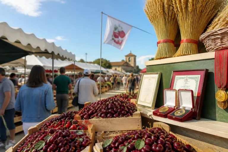 La Feria de la Cereza de Caderechas bate récords y pone en valor el sector local
