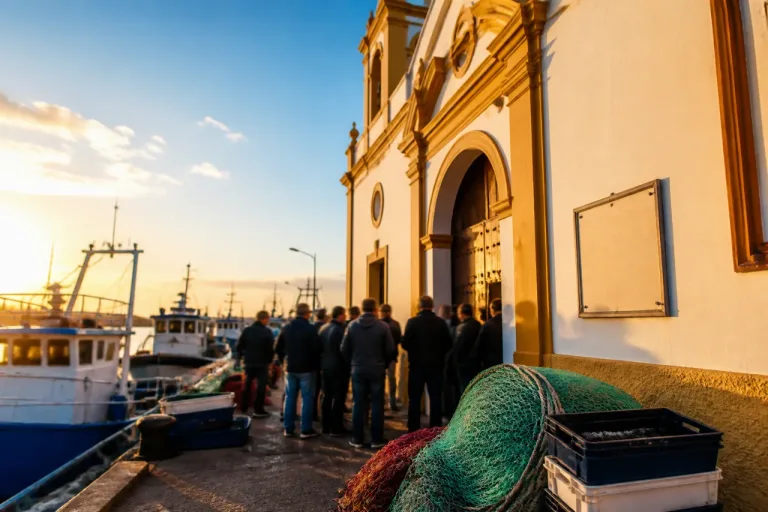 La flota onubense de la caballa encomienda la campaña a la Virgen del Mar amid la incertidumbre