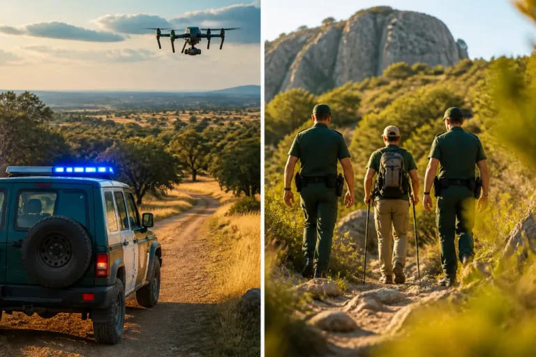 La Guardia Civil pone a salvo a un desaparecido en Guadalcázar y a un senderista en la Sierra de Córdoba