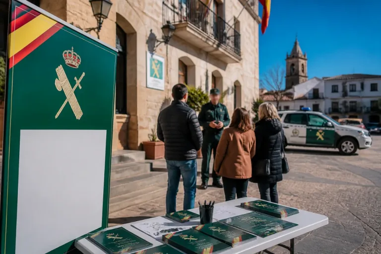La Guardia Civil presenta en Aldeacentenera un servicio para acortar la distancia entre pueblo y cuartel