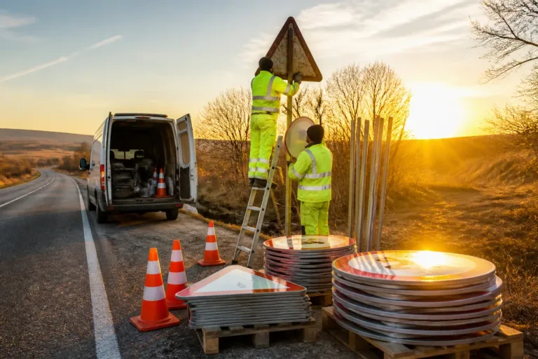 La Junta destina 476.879 euros para renovar la señalización vertical en las carreteras de Burgos