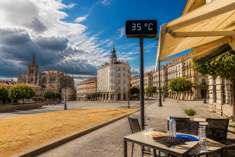 La ola de calor mantiene el riesgo sanitario en León pese a un alivio parcial hacia el viernes