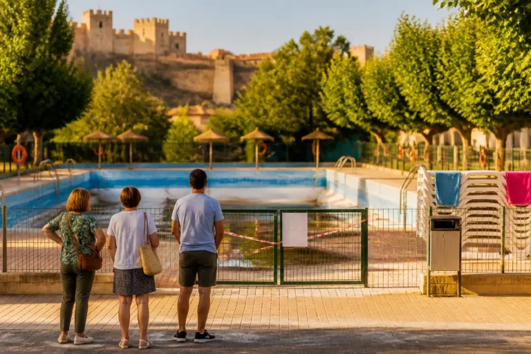 La piscina del Castillo en Soria sigue cerrada por falta de adjudicación y preocupa a vecinos