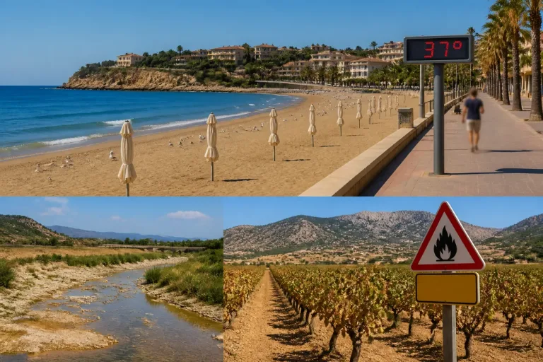 La provincia de Tarragona afronta su jornada más calurosa con máximas próximas a los 40 ºC