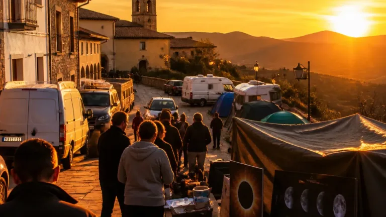 La provincia de Teruel roza el lleno por el eclipse y las casas rurales alcanzan precios excepcionales