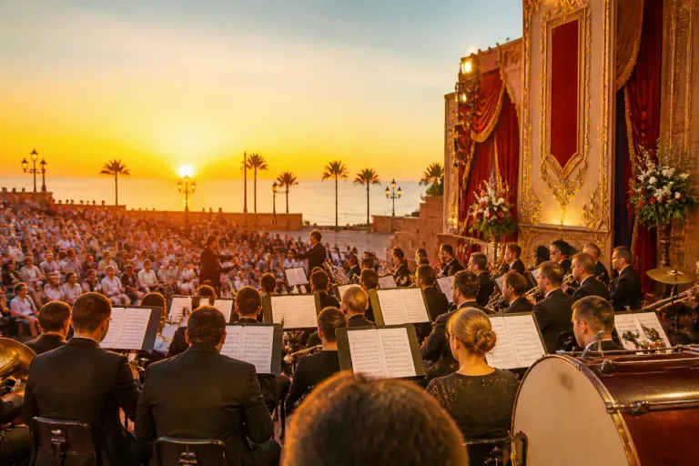 La Unión Musical refuerza la vida cultural de Roquetas de Mar en el anfiteatro