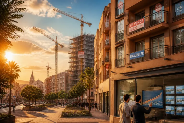 La vivienda sube con fuerza en España y la Región de Murcia registra una de las mayores alzas