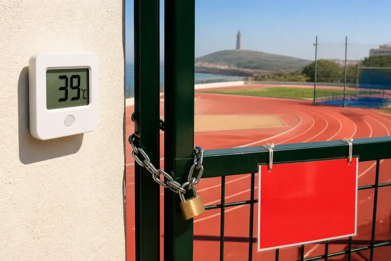 La Xunta activa alerta roja por calor en gran parte de A Coruña: deporte federado suspendido