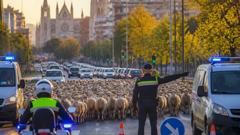 León: cortes y desvíos este martes por el paso de un rebaño de cerca de 2.000 ovejas