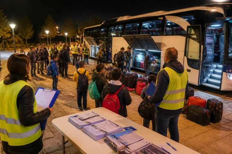 Llegada a Ciudad Real de 32 niños ucranianos acogidos por CREAN tras casi 4.000 km