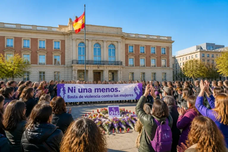 Logroño acoge una concentración en recuerdo de las dos últimas víctimas de violencia machista