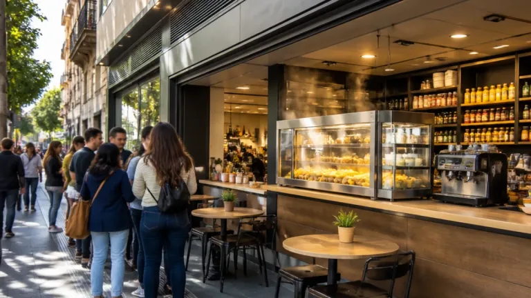 Logroño estrena 'Meeting Point Espolón' con una máquina de fritos al momento en pleno centro