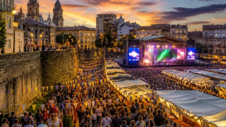 Lugo vive una jornada multitudinaria en la antesala del Domingo das Mozas