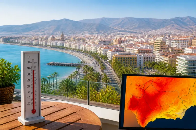 Málaga, refugio relativo en la ola de calor: diferencias de hasta 10 ºC con el interior