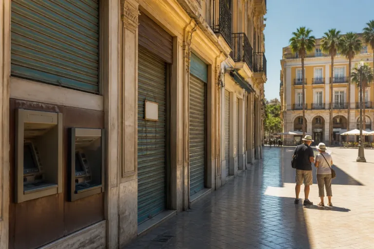 Málaga registra el menor número de sucursales bancarias en 47 años tras cerrar 860 oficinas
