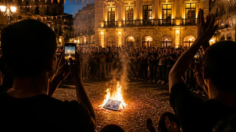 Manresa: queman una fotografía de la líder de Aliança Catalana durante la Festa Major
