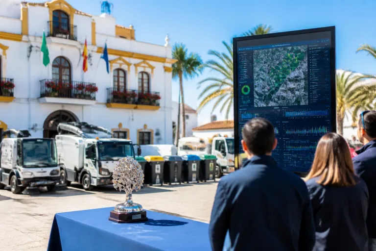Marbella recibe un premio por su nuevo sistema inteligente de limpieza urbana