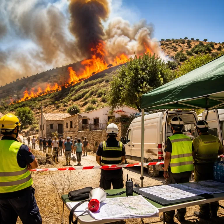 Incendio en Los Gallardos avanzó 100 m/min y deja 12 muertos; el Gobierno lo relaciona con la emergencia climática