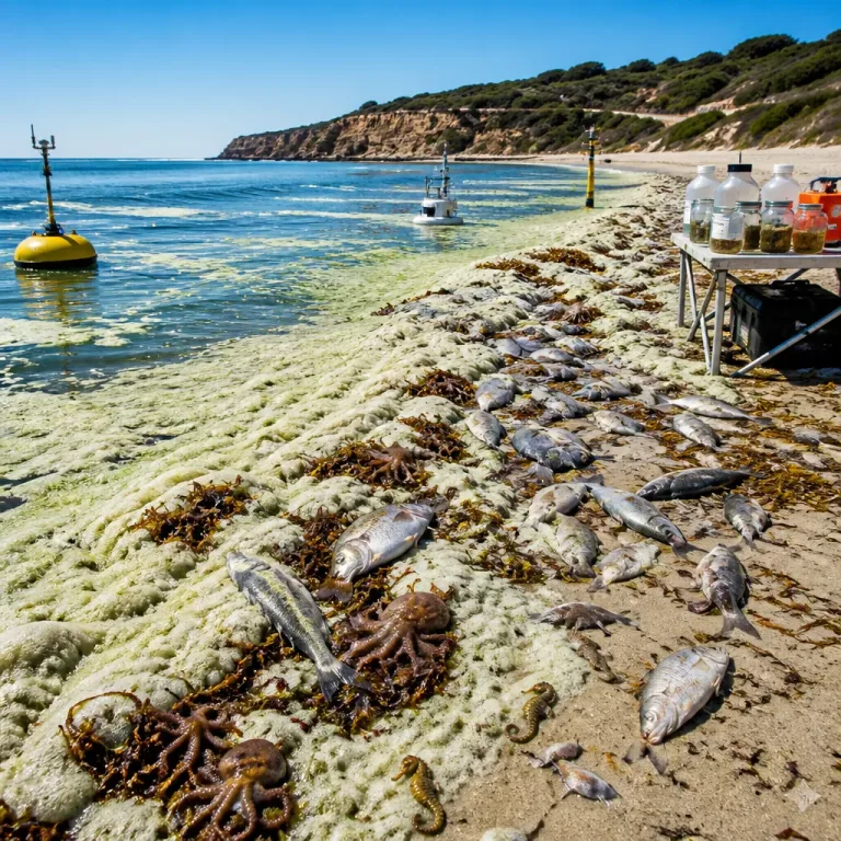 Una microalga excepcionalmente tóxica causa mortandad masiva en el sur de Australia