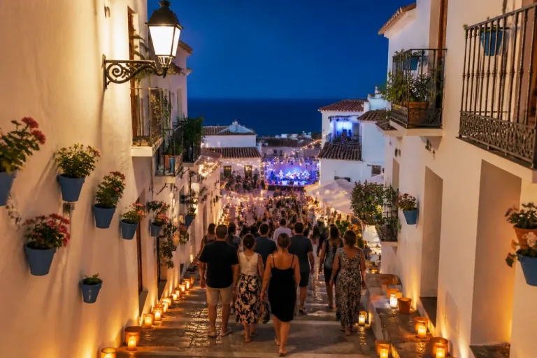 Mijas enciende 15.000 velas y activa una agenda cultural en los tres núcleos este fin de semana