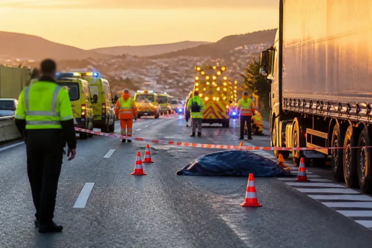 Mijas: fallece una mujer atropellada por un camión en la A-7 a primera hora