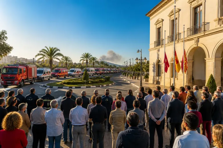 Murcia ofrece todos sus medios tras el incendio de Los Gallardos que ha dejado once muertos