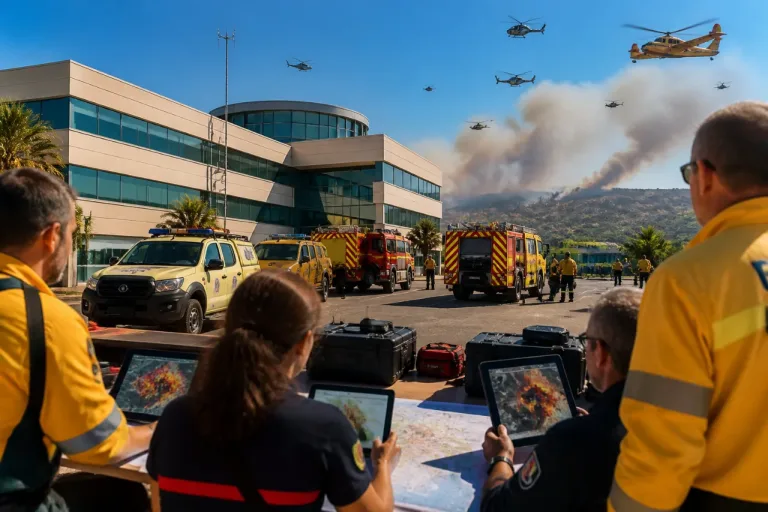 Murcia ofrece todos sus recursos tras el grave incendio en Los Gallardos y expresa su pésame