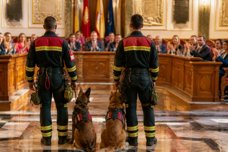 Murcia recibe a sus bomberos tras intervenir en los terremotos de La Guaira