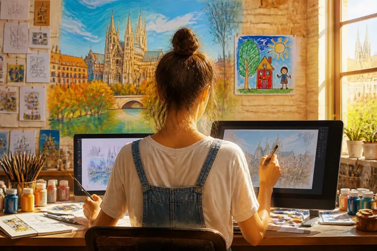 Nadia Bilbao, ilustradora palentina: transformar la afición infantil en una profesión creativa