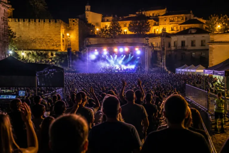Numeroso público y ambiente festivo en el concierto de Los40 celebrado en Cáceres
