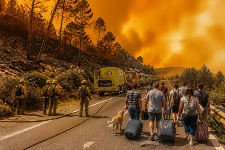 Once muertos y múltiples evacuados en el incendio forestal que arrasa Los Gallardos