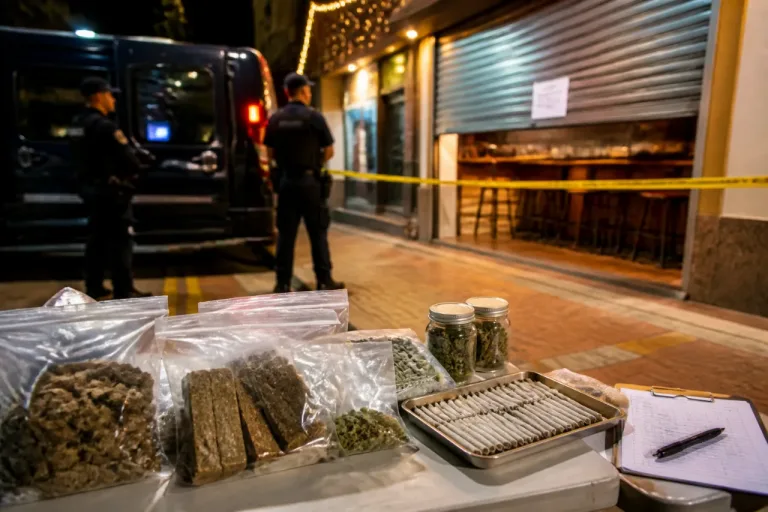 Operación policial en Fuengirola destapa presunto punto de venta de drogas en una cafetería