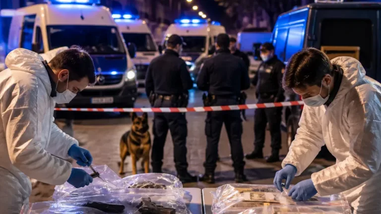 Operativo en Badalona: incautadas armas y detenidos en la investigación sobre los tiroteos
