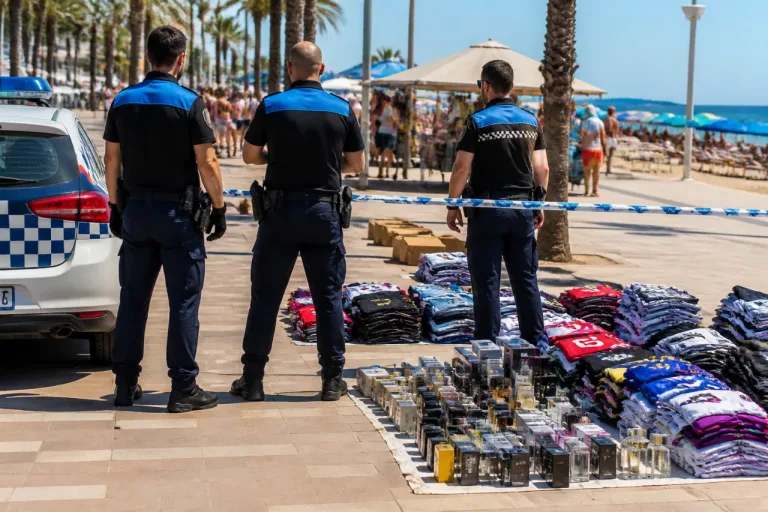Operativos en la costa de Castellón incautan más de 350 prendas y perfumes falsos