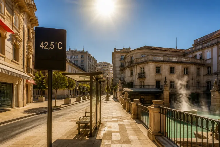 Ourense registra 42,5 ºC y la provincia mantiene la alerta roja por ola de calor